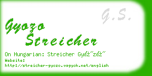 gyozo streicher business card